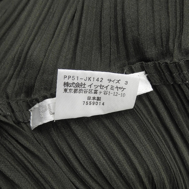 Excellent PLEATS PLEASE two-piece set olive polyester 3 PP51-JK142 PP51-JG146