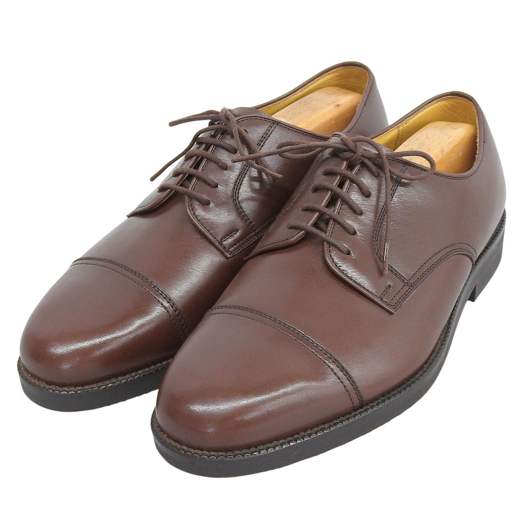 Pristine BURBERRY LONDON Leather shoes Dark brown leather mens 25cm
