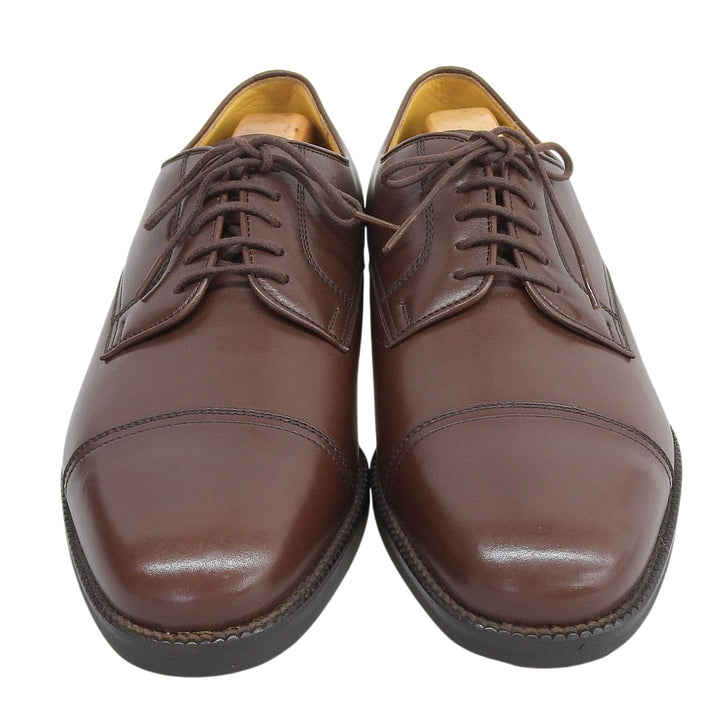Pristine BURBERRY LONDON Leather shoes Dark brown leather mens 25cm