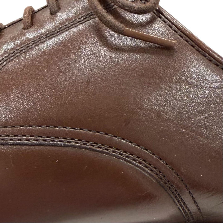 Pristine BURBERRY LONDON Leather shoes Dark brown leather mens 25cm