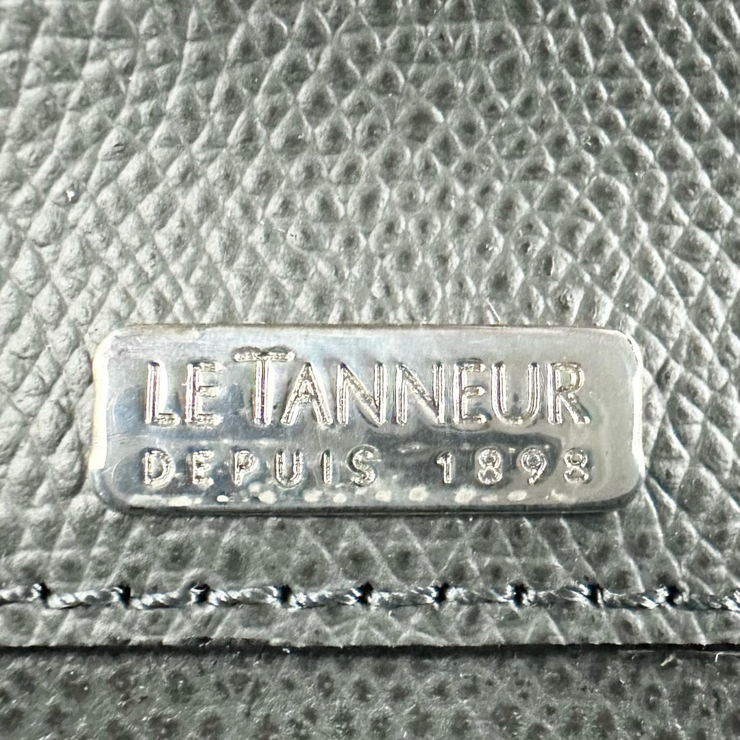 Discounted Pristine LE TANNEUR Briefcase Business bag gray Cowhide mens TCE4140 S2