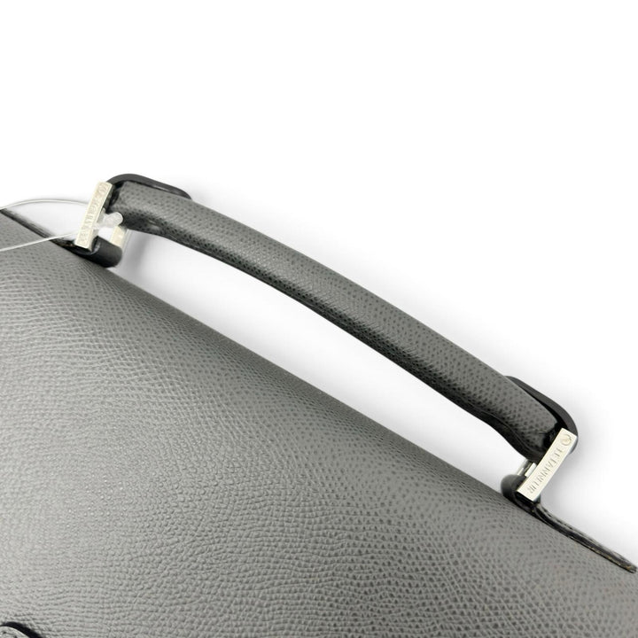 Discounted Pristine LE TANNEUR Briefcase Business bag gray Cowhide mens TCE4140 S2