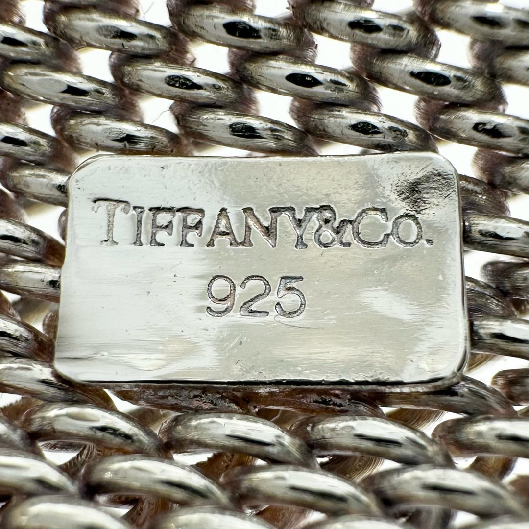 Excellent TIFFANY&Co. Bangle Somerset mesh Silver 925 Women
