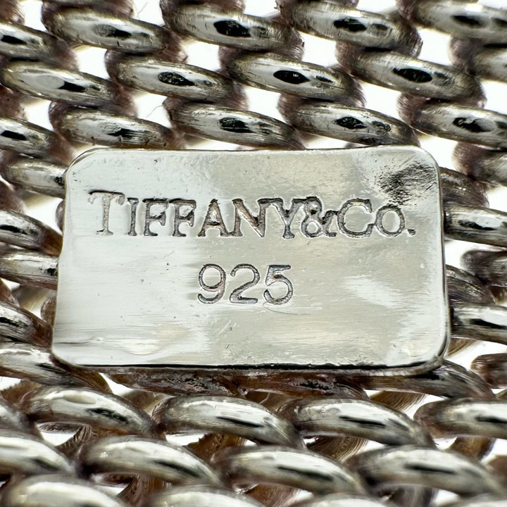 Excellent TIFFANY&Co. Bangle Somerset mesh Silver 925 Women