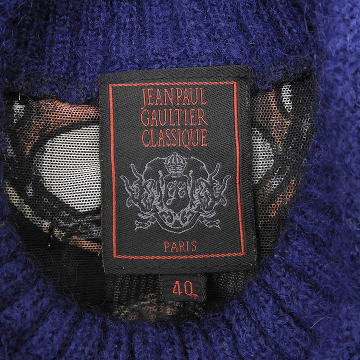 Excellent JEAN-PAUL GAULTIER T-shirt Classic Power Net High Neck Women 40