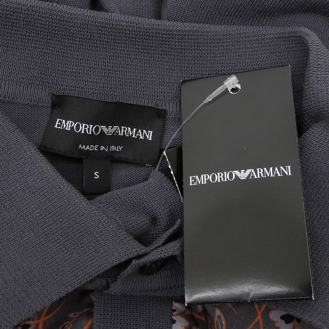 Pristine EMPORIO ARMANI Short sleeve polo shirt Japanese pattern cotton mens S