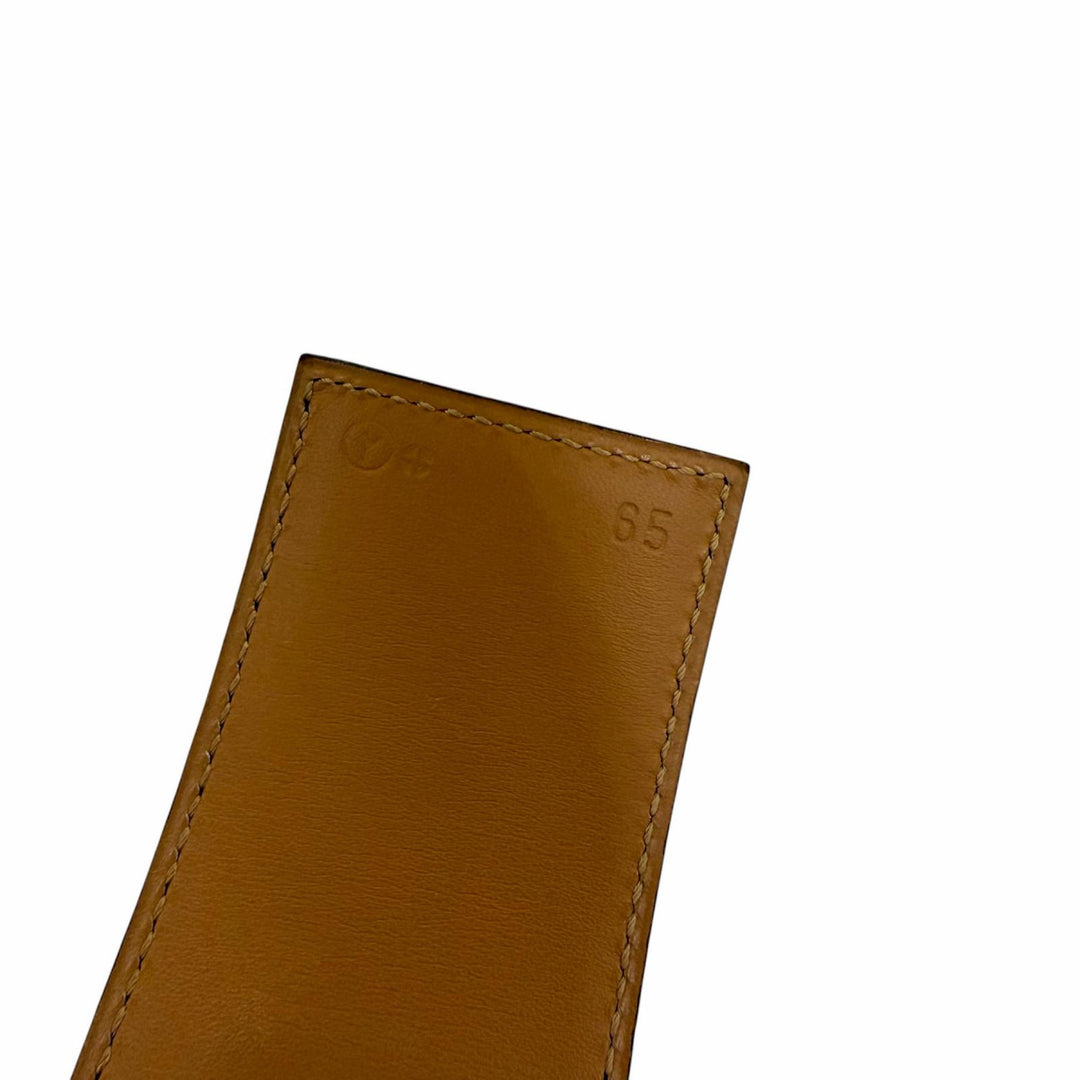 Great HERMES belt Collier de Chien 50 leather black leather Women