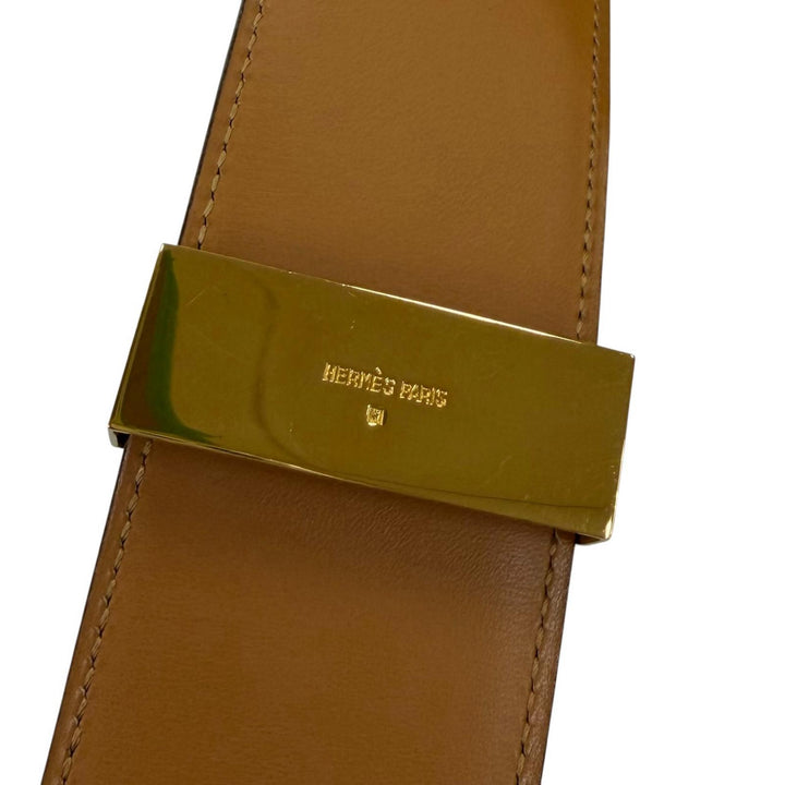 Great HERMES belt Collier de Chien 50 leather black leather Women