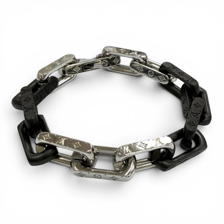Great LOUIS VUITTON bracelet Bracelet Monogram Chain black Women M M00686
