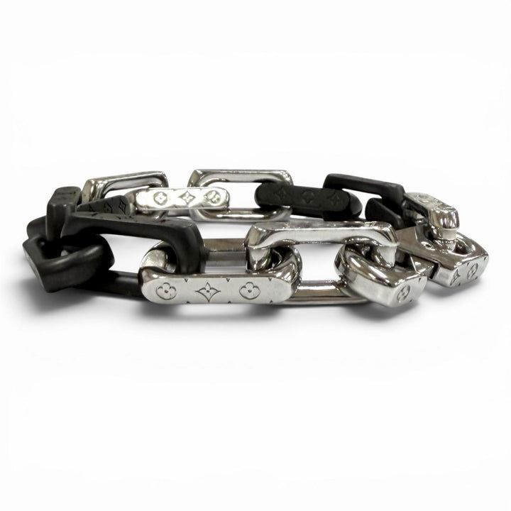 Great LOUIS VUITTON bracelet Bracelet Monogram Chain black Women M M00686