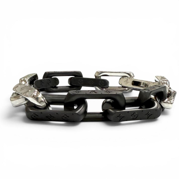 Great LOUIS VUITTON bracelet Bracelet Monogram Chain black Women M M00686