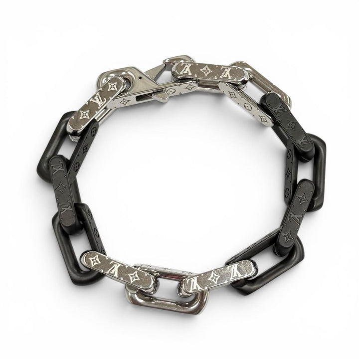 Great LOUIS VUITTON bracelet Bracelet Monogram Chain black Women M M00686