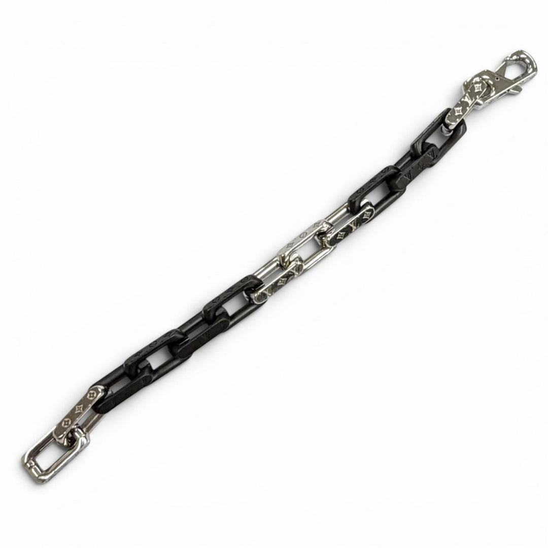 Great LOUIS VUITTON bracelet Bracelet Monogram Chain black Women M M00686