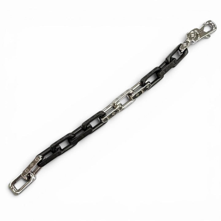 Great LOUIS VUITTON bracelet Bracelet Monogram Chain black Women M M00686