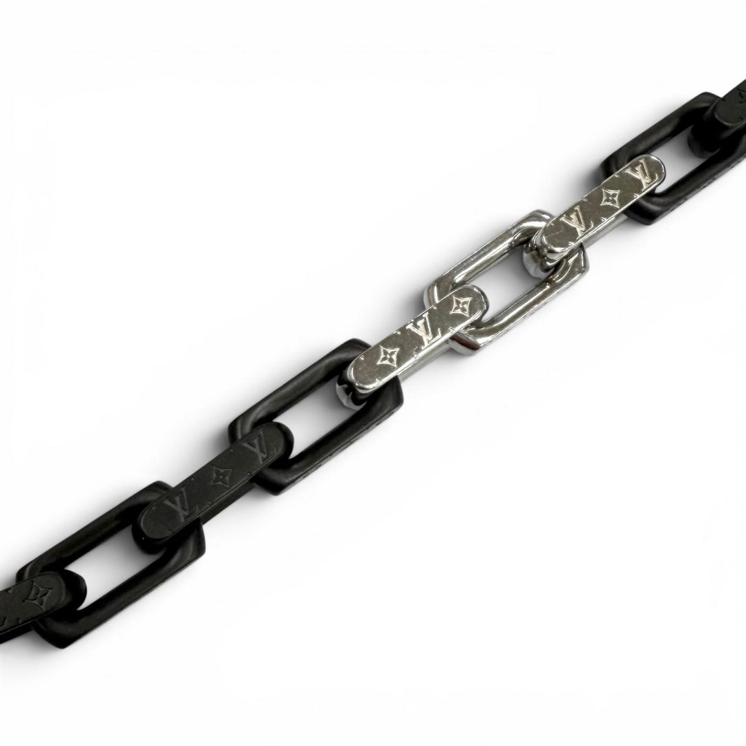 Great LOUIS VUITTON bracelet Bracelet Monogram Chain black Women M M00686
