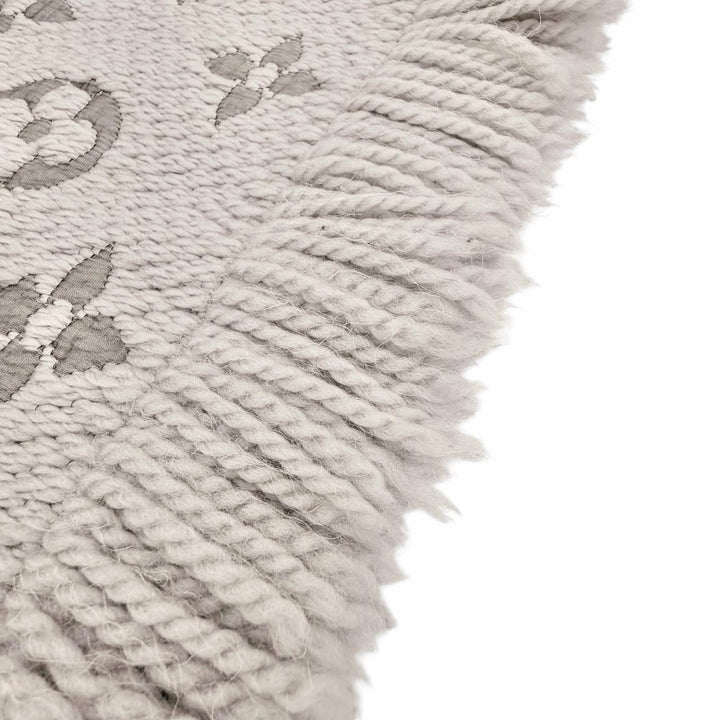 Great LOUIS VUITTON Scarf Escalp Logo Mania With fringe Gurege wool Women 413287