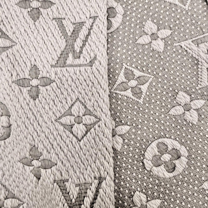 Great LOUIS VUITTON Scarf Escalp Logo Mania With fringe Gurege wool Women 413287