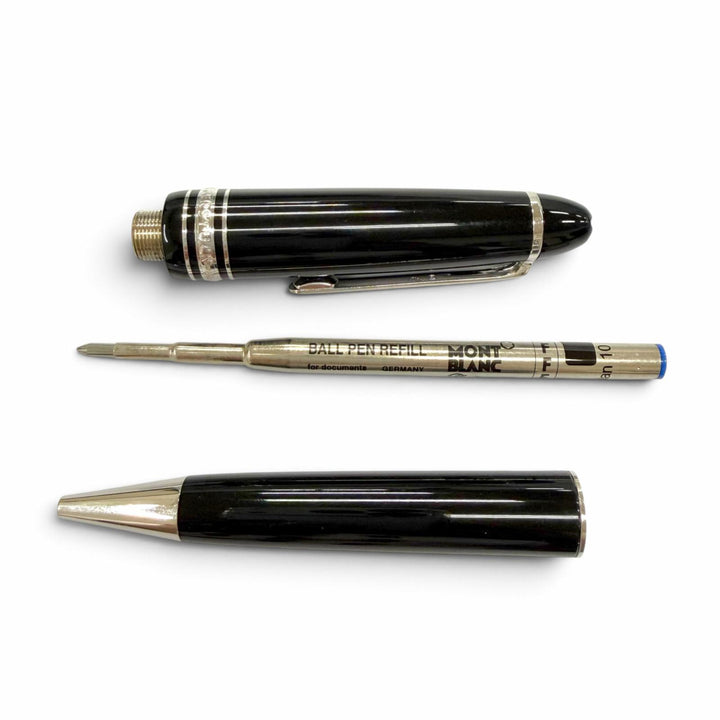 Very Good MONTBLANC Ballpoint pen Meisterstück Pix LeGrand Platinum Line black