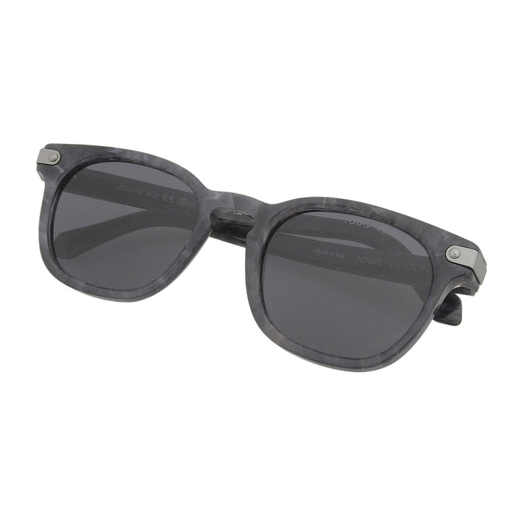 Very Good LOUIS VUITTON sunglasses LV Signature Square Round mens Z2022U