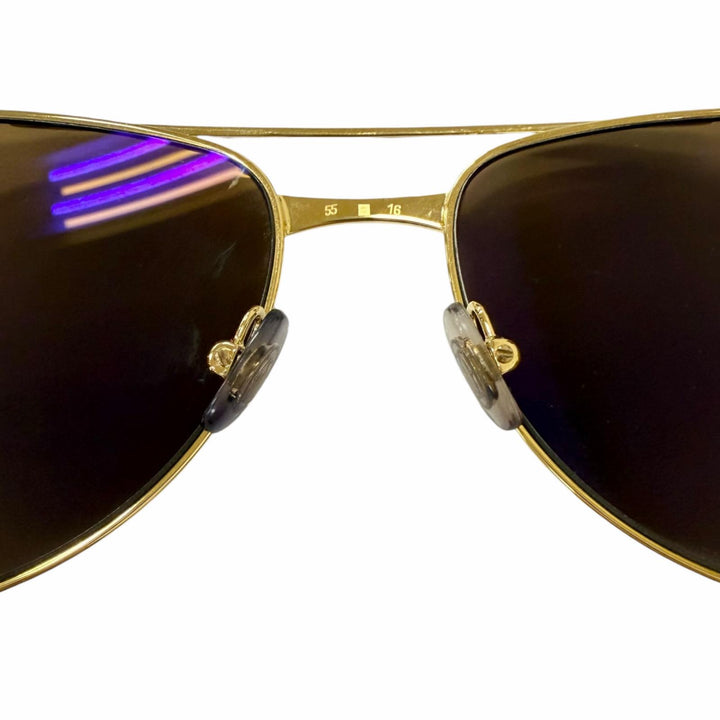 Very Good Cartier sunglasses Santos Dumont 130 Double-bridge teardrop
