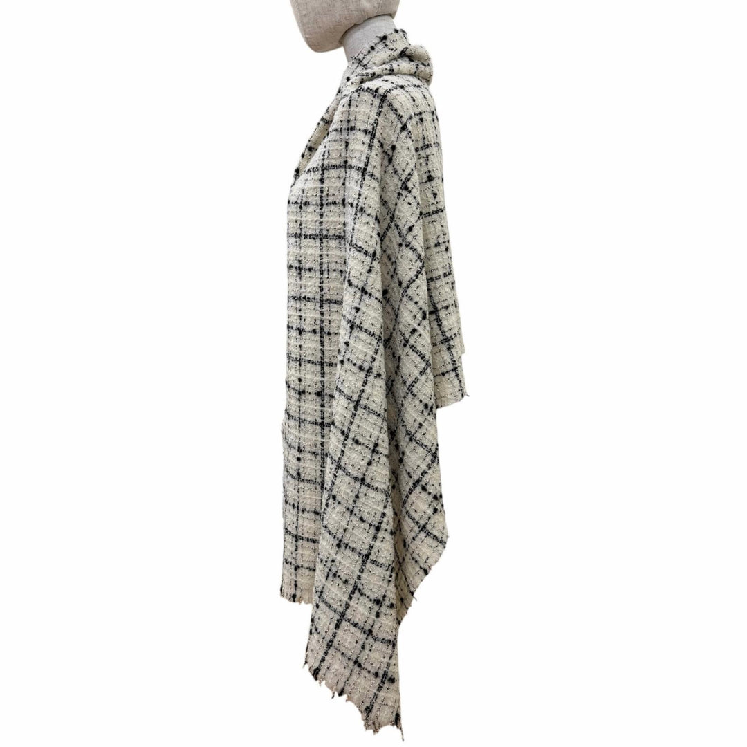 Great CHANEL Stall Current product, cashmere blend, COCO Mark tweed white AAB731