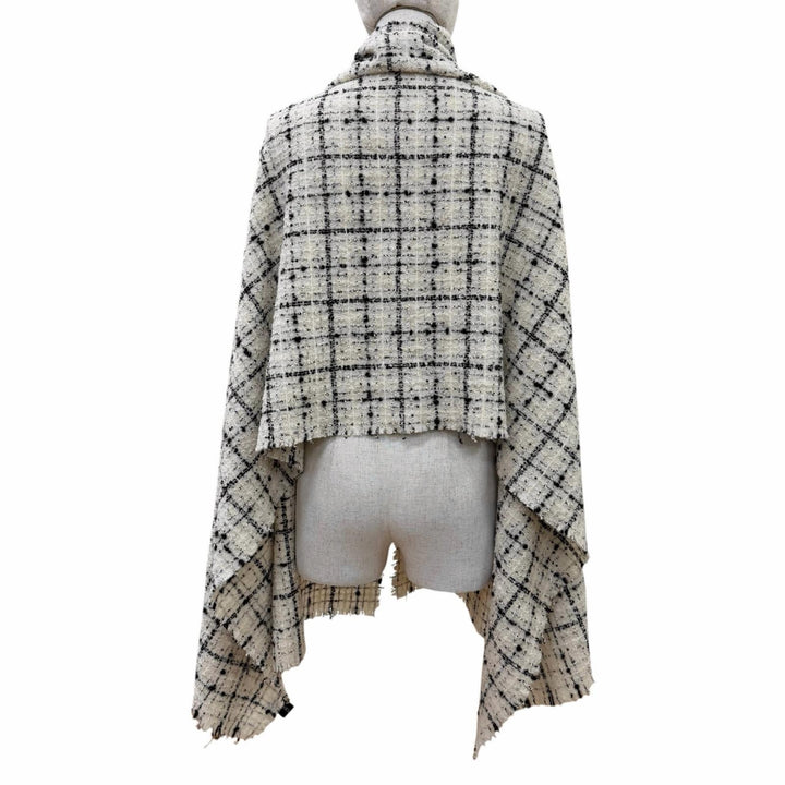 Great CHANEL Stall Current product, cashmere blend, COCO Mark tweed white AAB731
