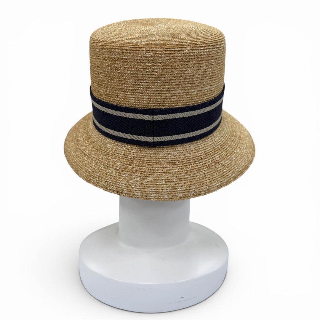 Great Christian Dior hat Logo-emblazoned straw hat bucket straw 56 11DRT952G180