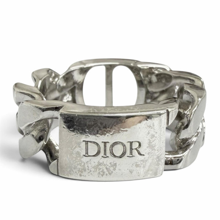 Great DIOR Ring ring CD ICON Chain link Silver AG925 mens S R0977HOMST