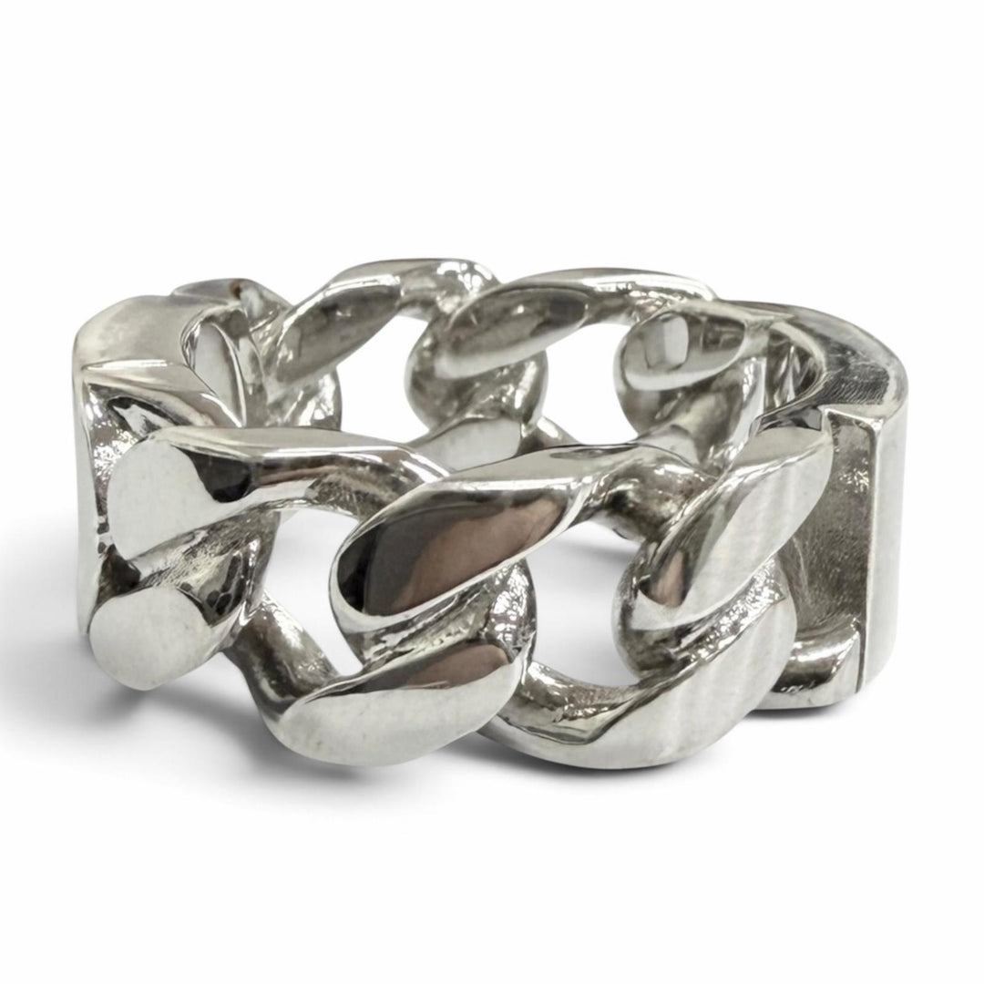 Great DIOR Ring ring CD ICON Chain link Silver AG925 mens S R0977HOMST