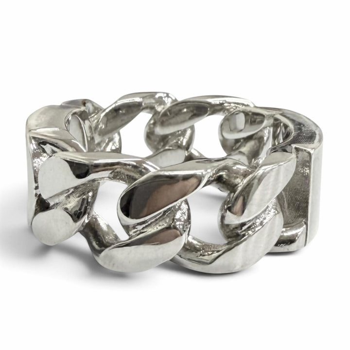 Great DIOR Ring ring CD ICON Chain link Silver AG925 mens S R0977HOMST