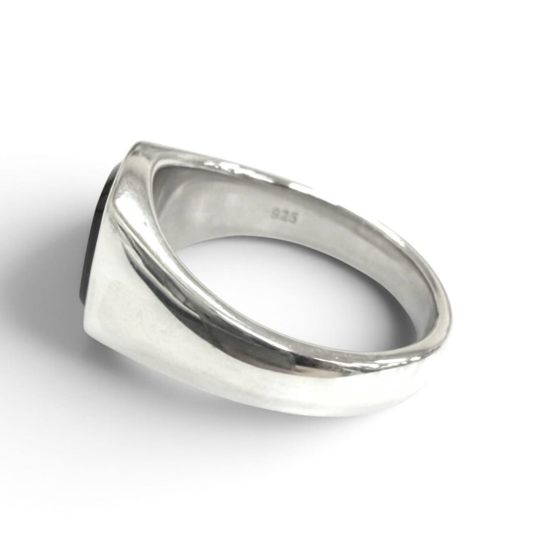 Excellent TOM WOOD Ring ring Kay Ring Polished Onyx Silver SV925 mens