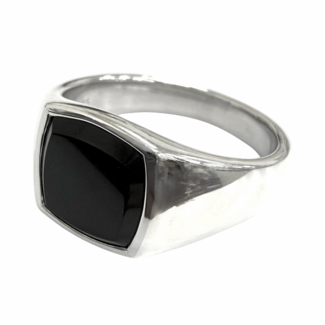 Excellent TOM WOOD Ring ring Kay Ring Polished Onyx Silver SV925 mens