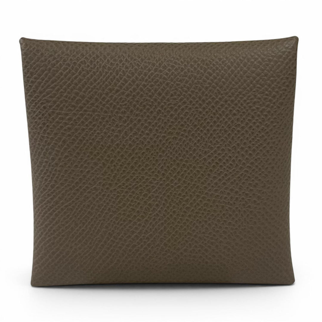 Excellent HERMES Coin case Bastia Etope Epsom Leather Women