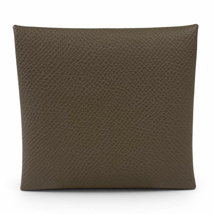 Excellent HERMES Coin case Bastia Etope Epsom Leather Women