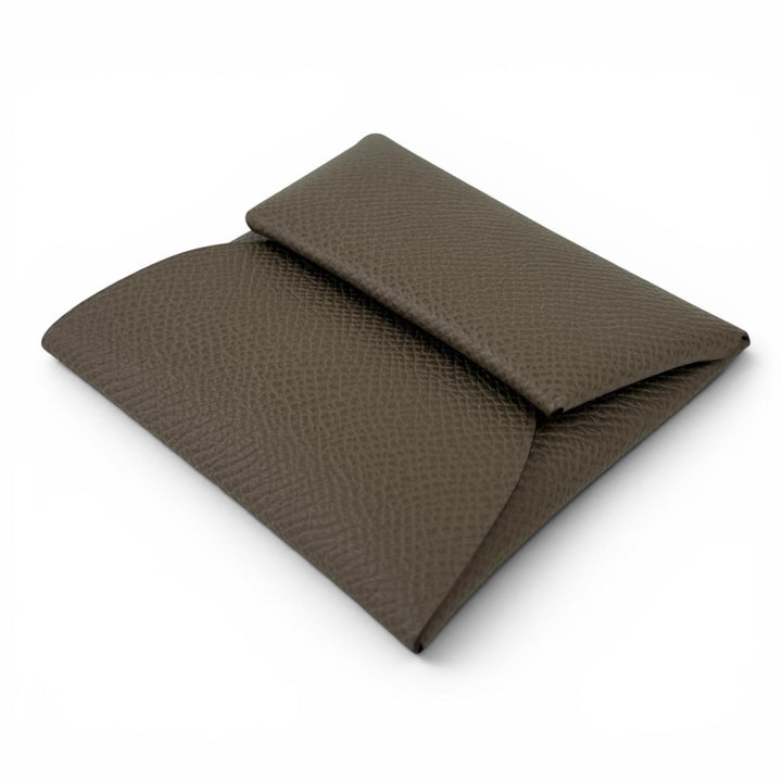 Excellent HERMES Coin case Bastia Etope Epsom Leather Women