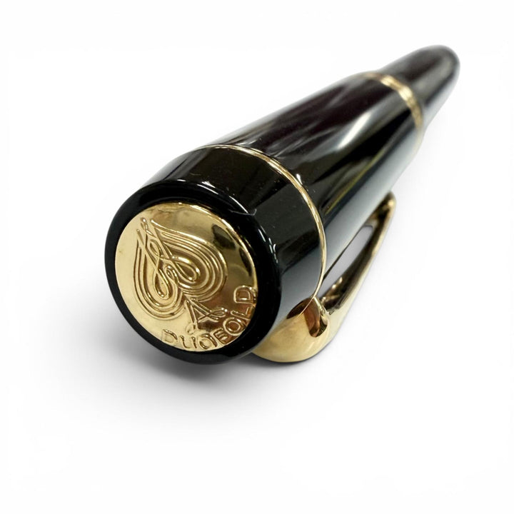 Excellent PARKER fountain pen Duofold Classic Centennial Black GT 18K mens