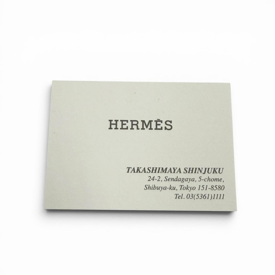 Excellent HERMES bracelet Croisier Double Tour black leather mens