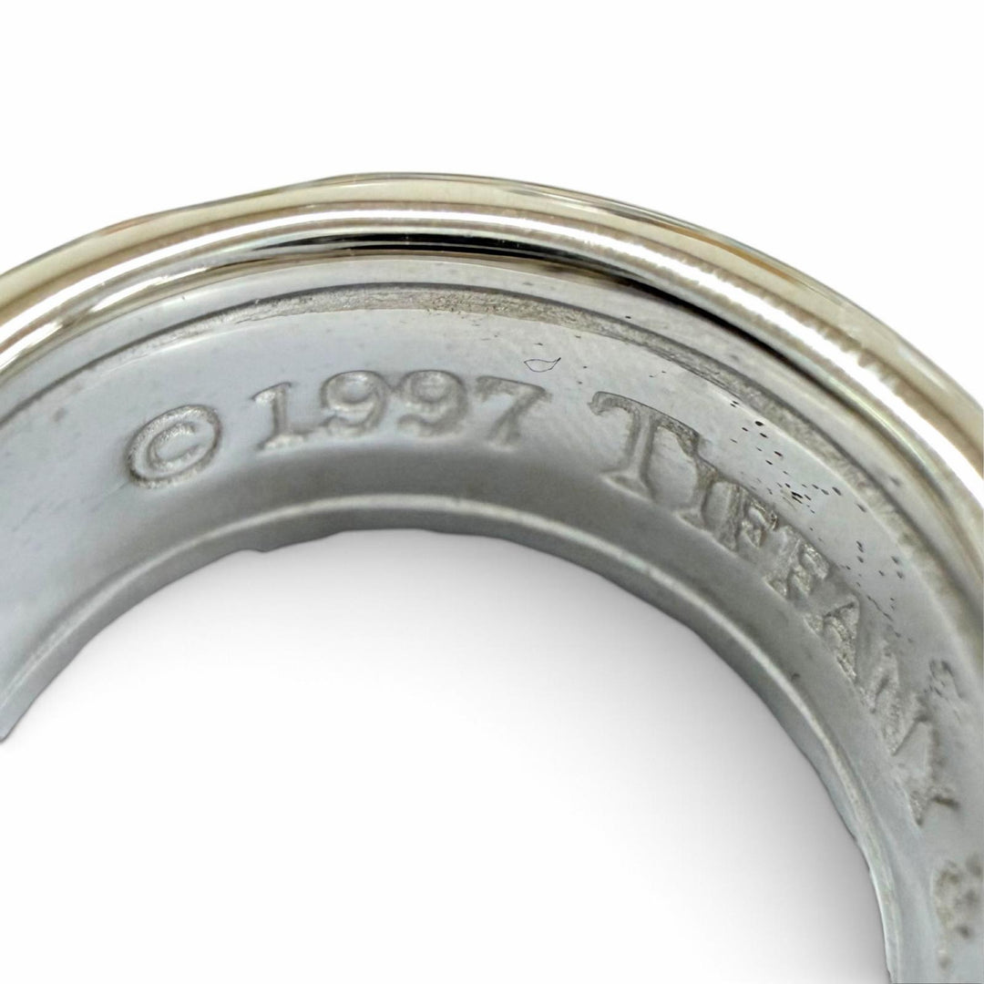 Excellent TIFFANY&Co. Pierce 1837 Narrow Hoop Earrings Silver 925 Women