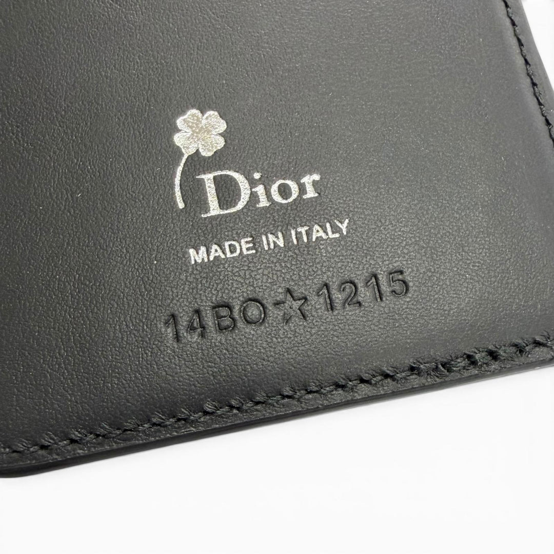 Excellent DIOR Card Case 2026 Summer Men's Collection In Cold Blood Bifold