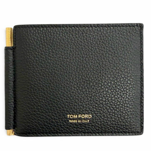 Excellent TOM FORD Bifold Wallet SOFT GRAIN LEATHER T LINE MONEY CLIP WALLET