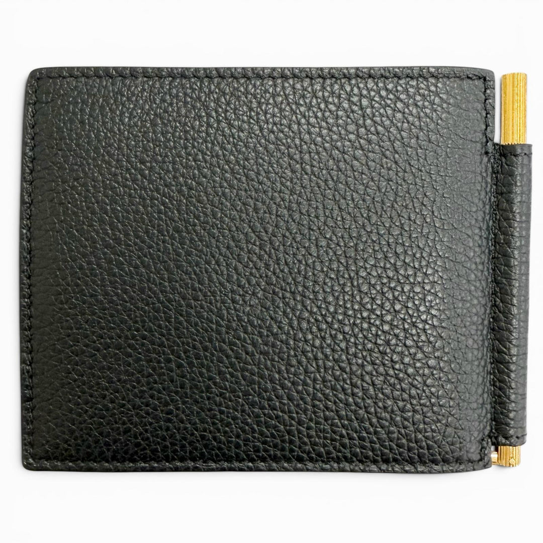 Excellent TOM FORD Bifold Wallet SOFT GRAIN LEATHER T LINE MONEY CLIP WALLET