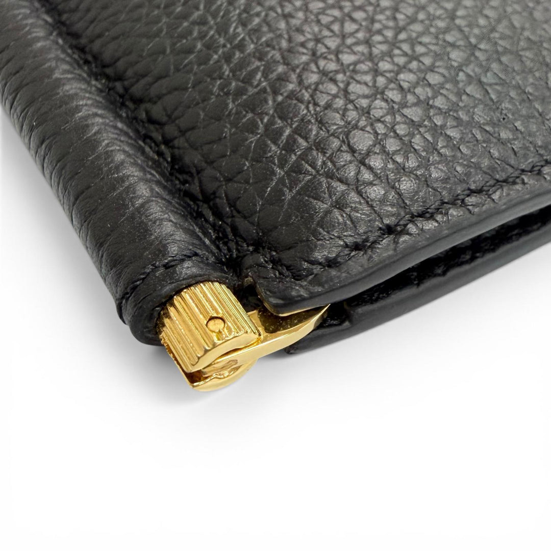 Excellent TOM FORD Bifold Wallet SOFT GRAIN LEATHER T LINE MONEY CLIP WALLET