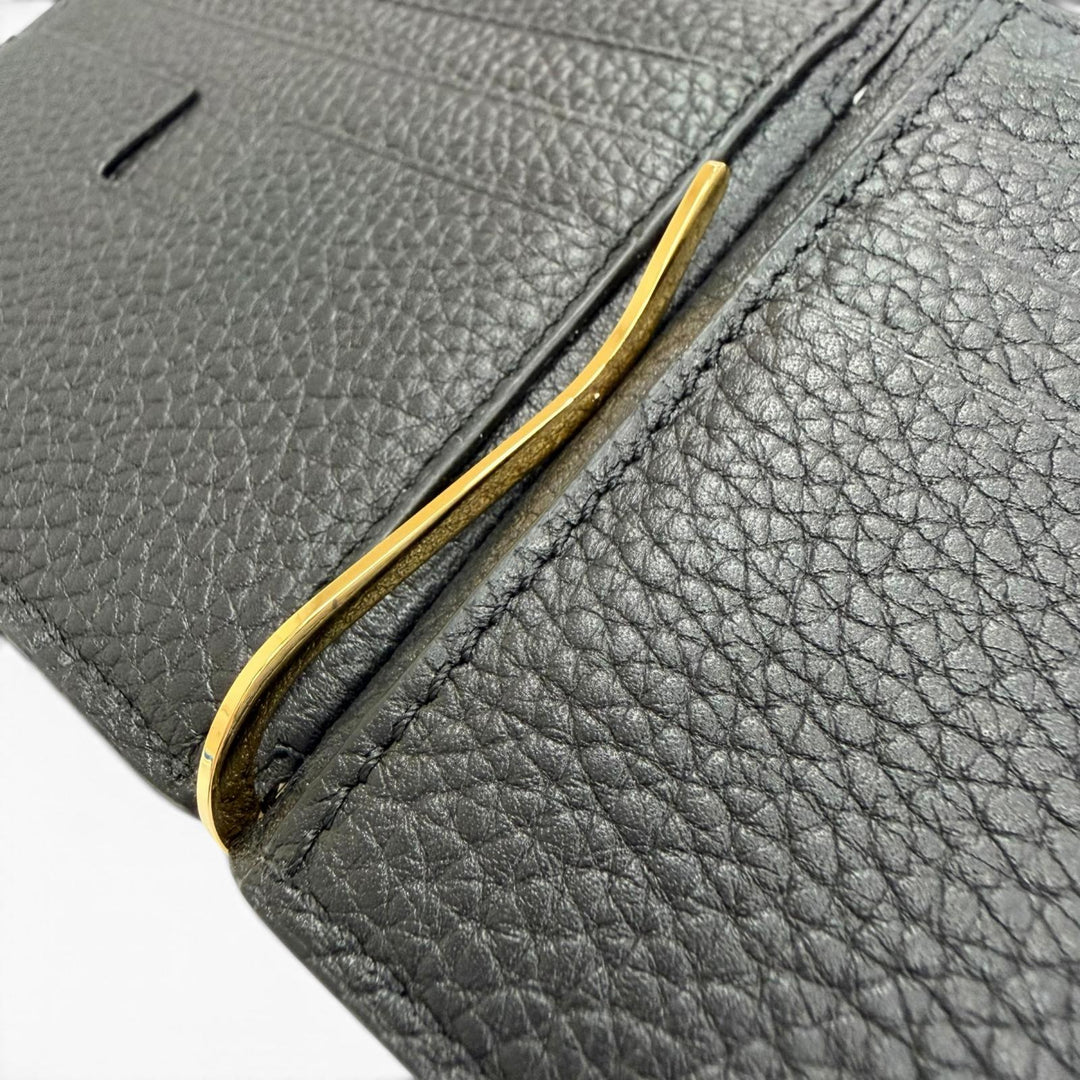 Excellent TOM FORD Bifold Wallet SOFT GRAIN LEATHER T LINE MONEY CLIP WALLET