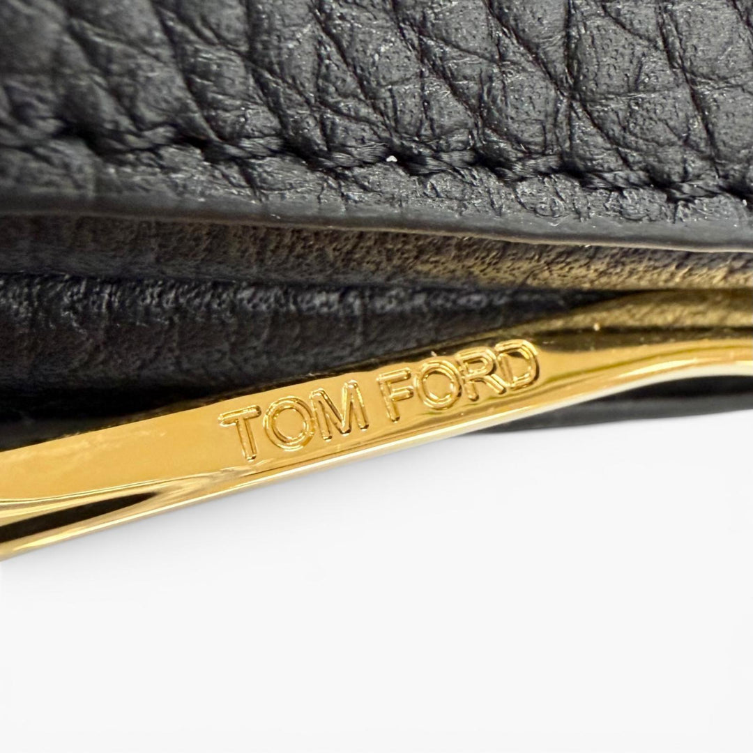 Excellent TOM FORD Bifold Wallet SOFT GRAIN LEATHER T LINE MONEY CLIP WALLET