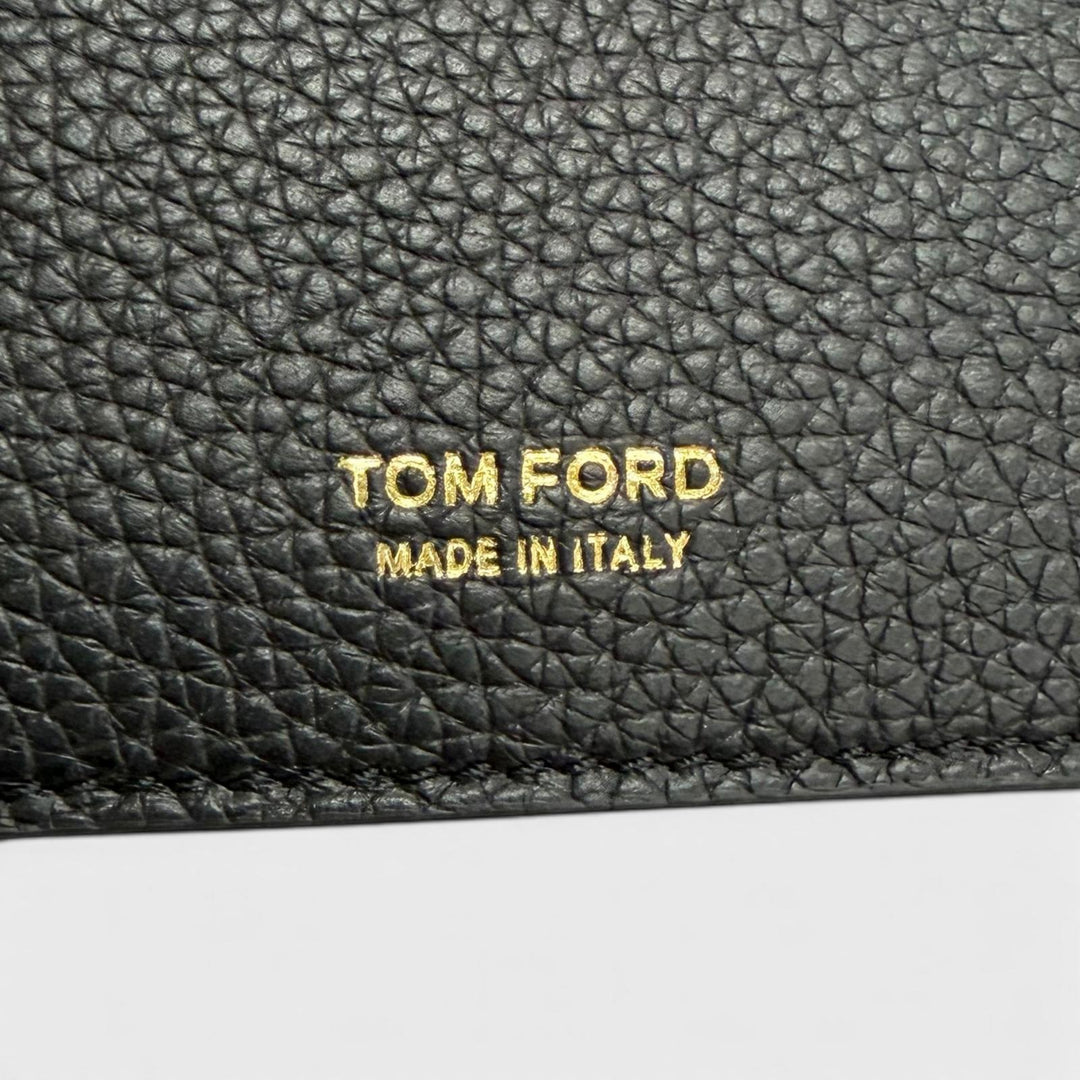 Excellent TOM FORD Bifold Wallet SOFT GRAIN LEATHER T LINE MONEY CLIP WALLET