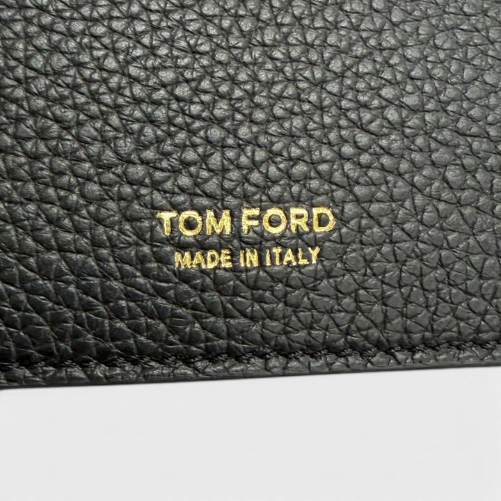 Excellent TOM FORD Bifold Wallet SOFT GRAIN LEATHER T LINE MONEY CLIP WALLET