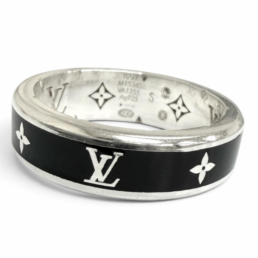 Great LOUIS VUITTON Ring/LV Spikes Current product black AG925