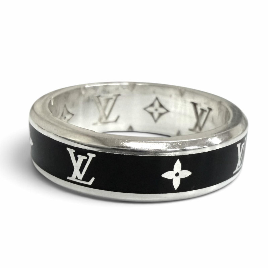 Great LOUIS VUITTON Ring/LV Spikes Current product black AG925