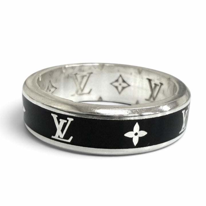 Great LOUIS VUITTON Ring/LV Spikes Current product black AG925