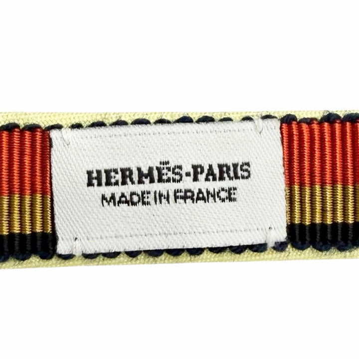 Pristine HERMES Katyusha Elsa headband hair band hair accessory Yellow silk